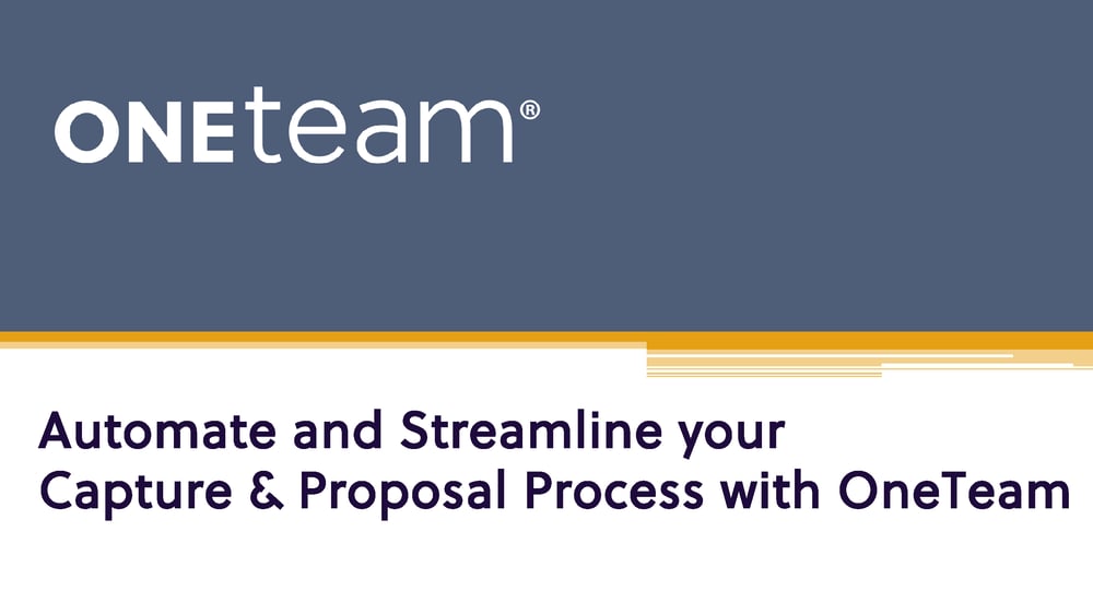 OneTeam APMP Sponsored Webinar OneTeam Automates Capture and Proposal 10.24.23 Final_Page_01